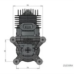 New DLE55RA Gasoline Engine 55CC for Model Airplane